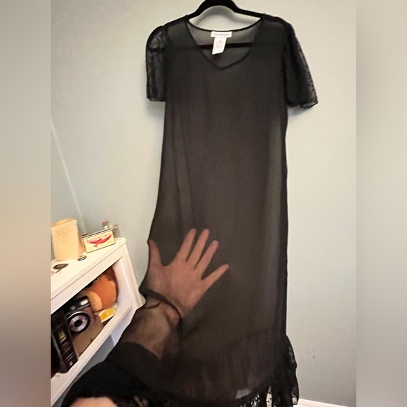 Sheer Vintage Beach Cover Up - Picture 3 of 6